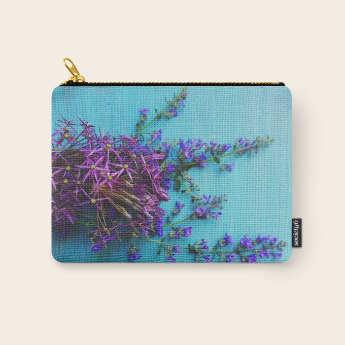 She Found Stray Flowers and Brought Them Home Carry All Pouch Gallery Image 1