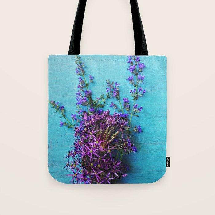 She Found Stray Flowers and Brought Them Home Tote Bag Gallery Image 1