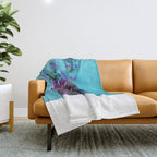She Found Stray Flowers and Brought Them Home Throw Blanket Gallery Image 1