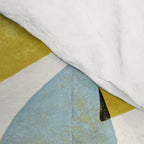 Linocut Hearts / Blue & Yellow Comforter Gallery Image 4