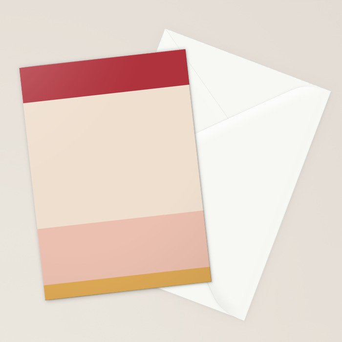 Contemporary Color Block II Stationery Card Gallery Image 2