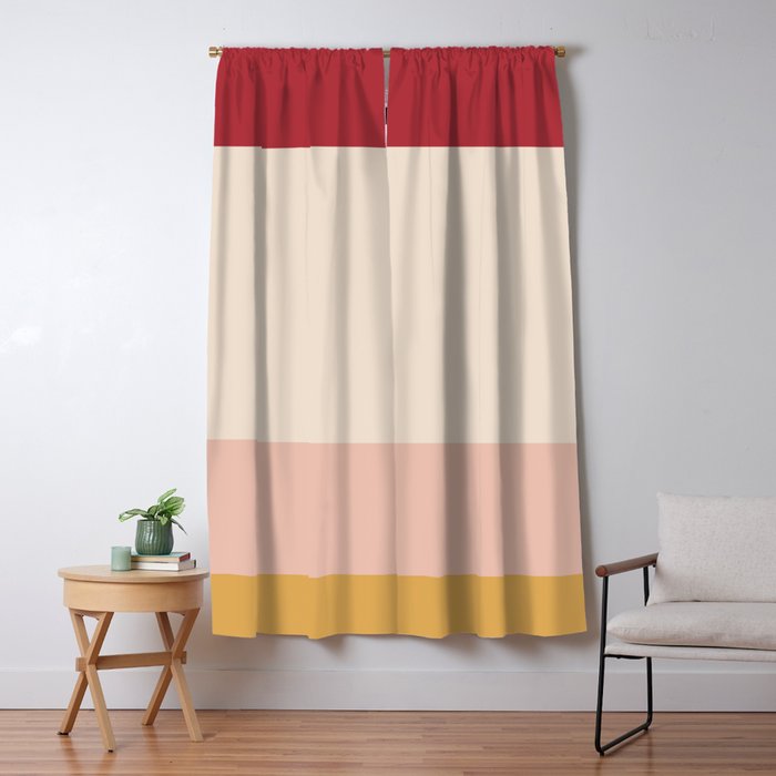 Contemporary Color Block II Window Curtain Gallery Image 5