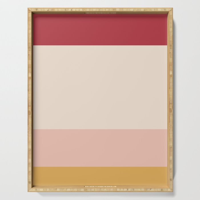 Contemporary Color Block II Serving Tray Gallery Image 1