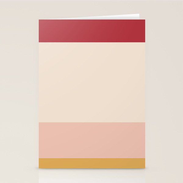 Contemporary Color Block II Stationery Card Gallery Image 1