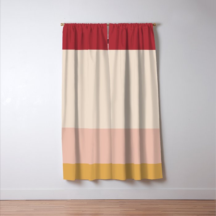Contemporary Color Block II Window Curtain Gallery Image 3