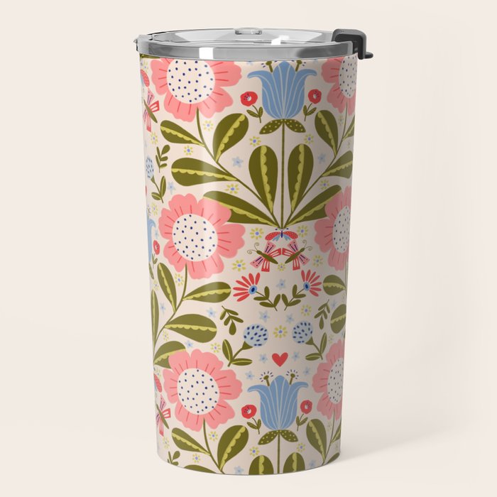 Blooms & Butterflies  Travel Mug Gallery Image 2