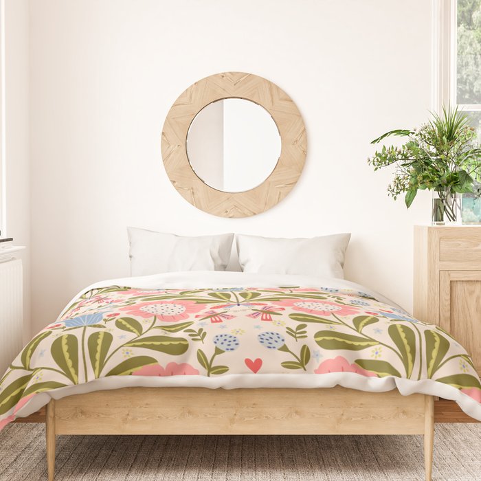 Blooms & Butterflies  Duvet Cover Gallery Image 3