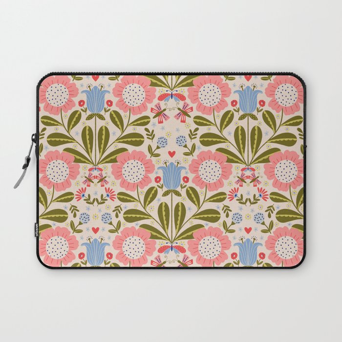 Blooms & Butterflies  Laptop Sleeve Gallery Image 1