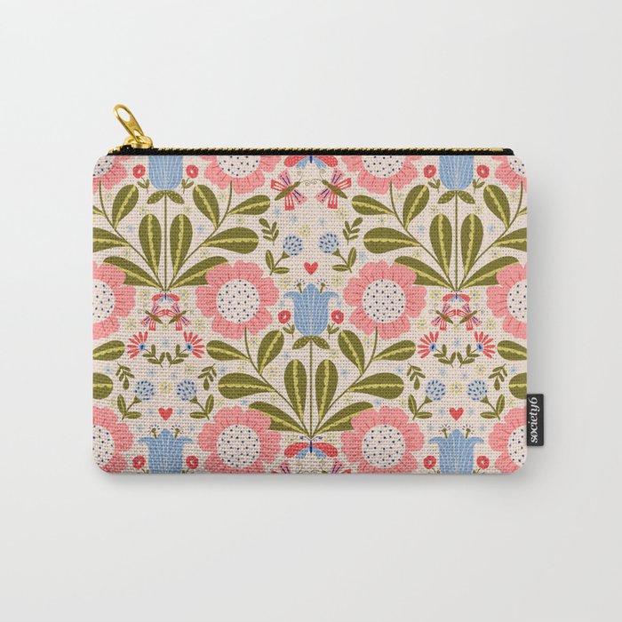 Blooms & Butterflies  Carry All Pouch Gallery Image 1