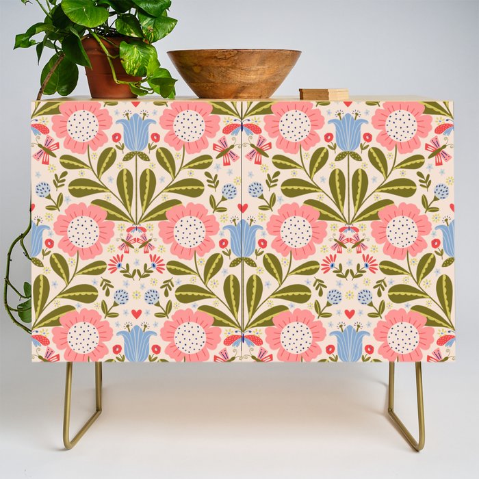 Blooms & Butterflies  Credenza Gallery Image 1