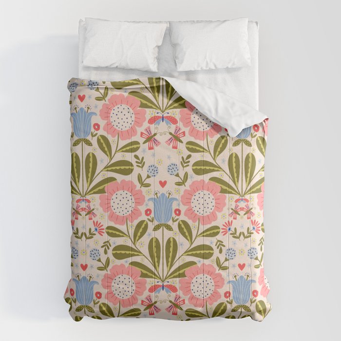 Blooms & Butterflies  Comforter Gallery Image 1