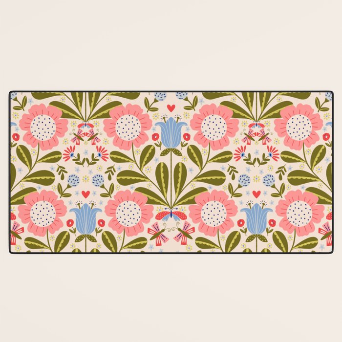 Blooms & Butterflies  Desk Mat Gallery Image 3