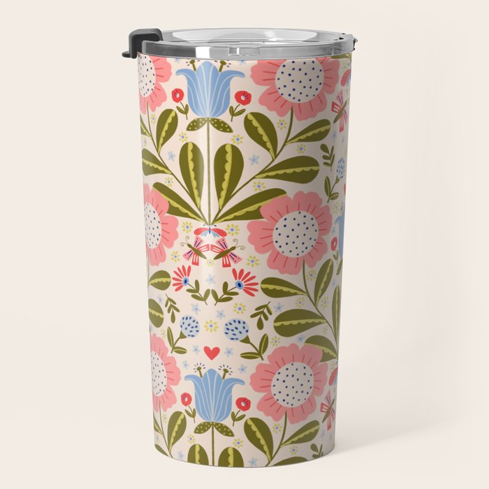 Blooms & Butterflies  Travel Mug Gallery Image 3