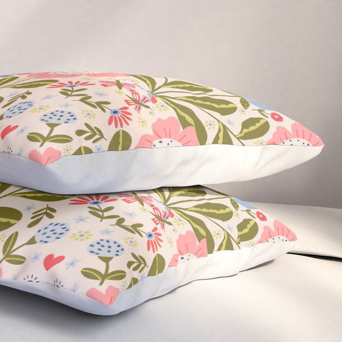 Blooms & Butterflies  Pillow Sham Gallery Image 3