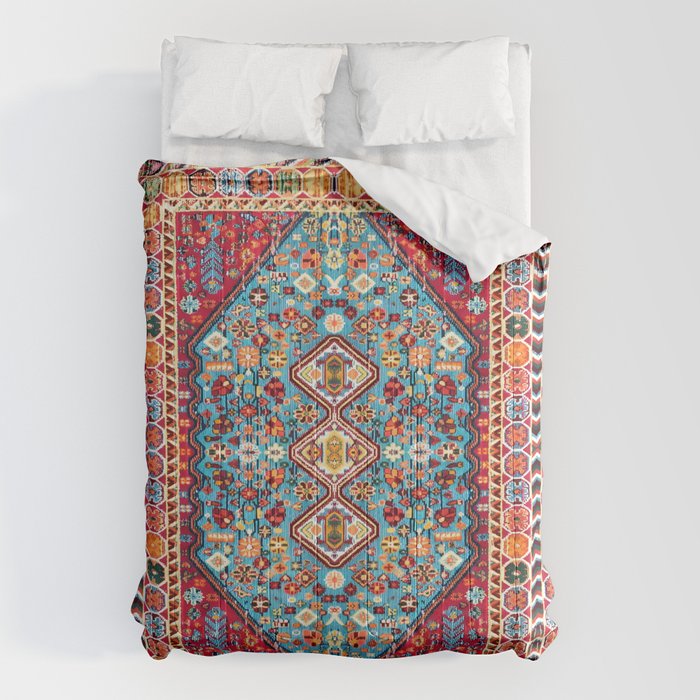 Colorful Kaleidoscope: Vintage Bohemian Moroccan Art Comforter Gallery Image 6