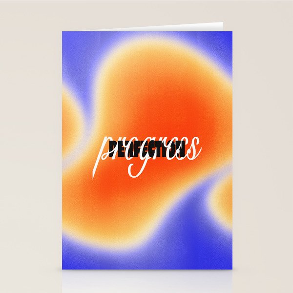 Progress over Perfection Stationery Card Gallery Image 1