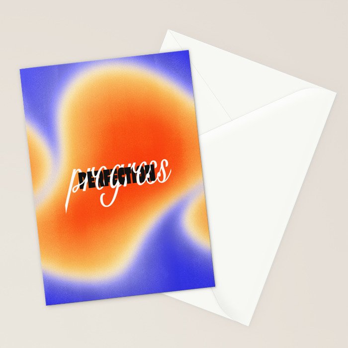 Progress over Perfection Stationery Card Gallery Image 2
