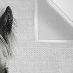 Wild Horse - Black & White Wall Tapestry Gallery Image 3