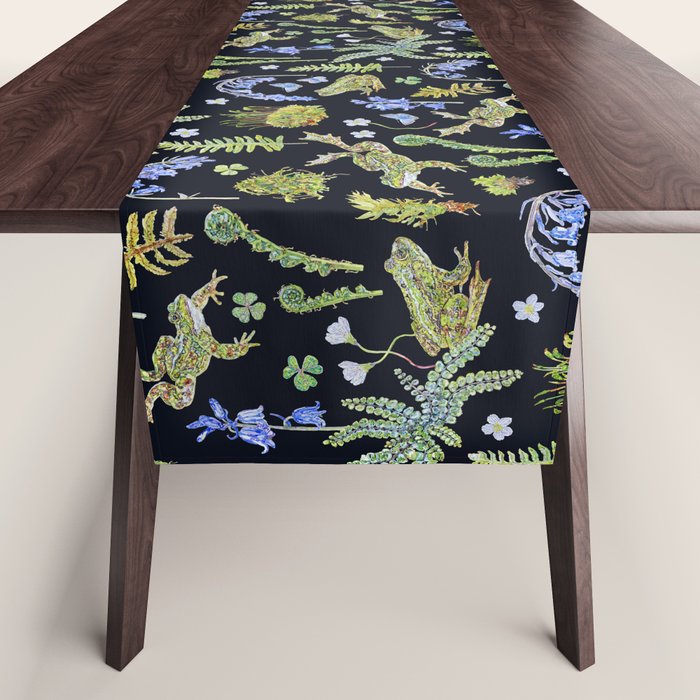 Frolicking Frogs and Ferns Table Runner Gallery Image 1
