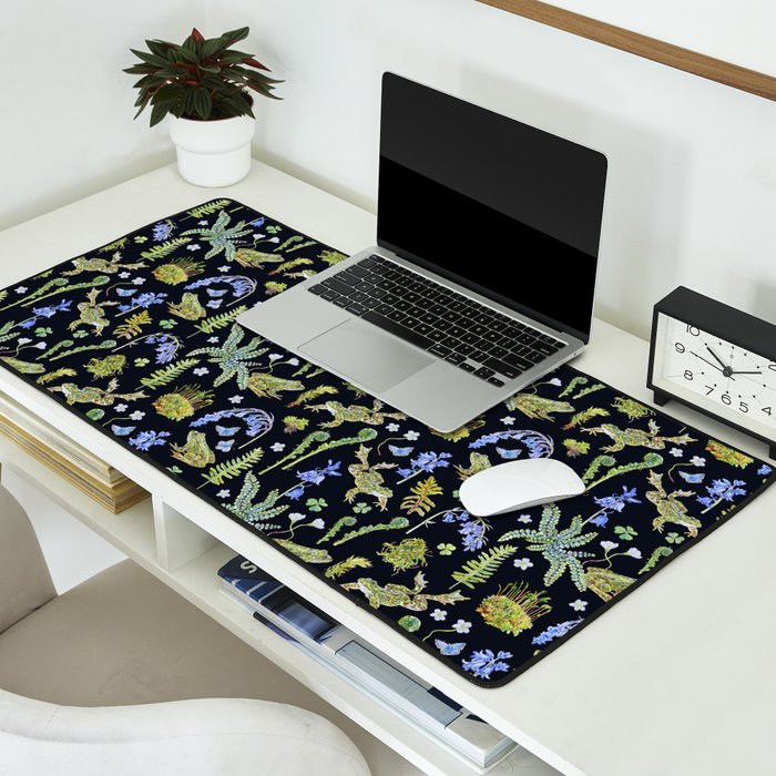 Frolicking Frogs and Ferns Desk Mat Gallery Image 2