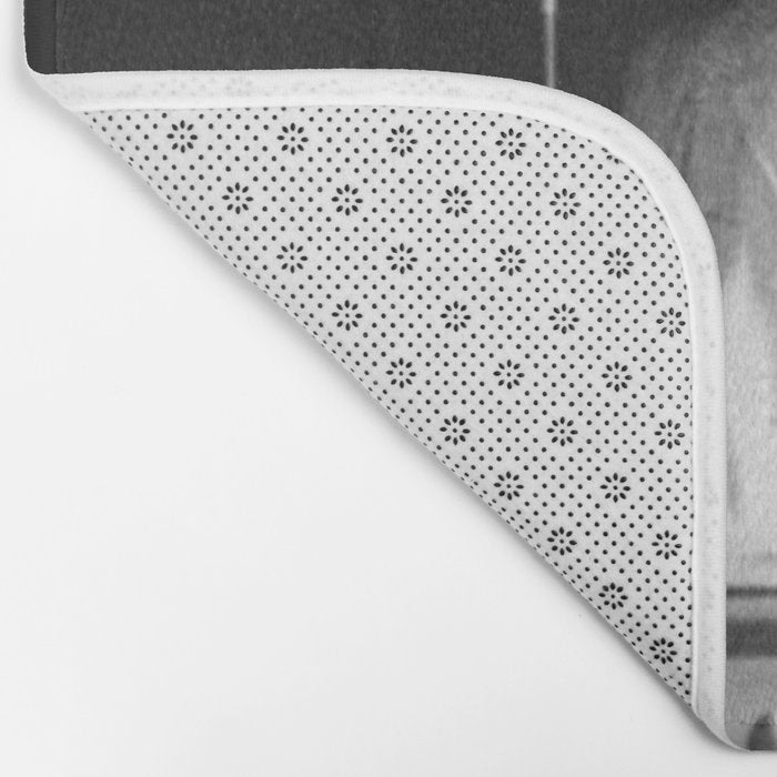 1891 Mark Twain playing billiards, pool black and white vintage photograph / photography Bath Mat Gallery Image 2