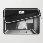 1891 Mark Twain playing billiards, pool black and white vintage photograph / photography Laptop Sleeve Gallery Image 2