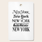 I Heart New York City Black and White New York Poster I Love NYC Design black-white home wall decor Cutting Board Gallery Image 1