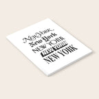 I Heart New York City Black and White New York Poster I Love NYC Design black-white home wall decor Notebook Gallery Image 2