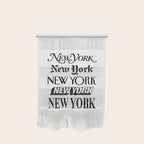 I Heart New York City Black and White New York Poster I Love NYC Design black-white home wall decor Wall Hanging Gallery Image 1