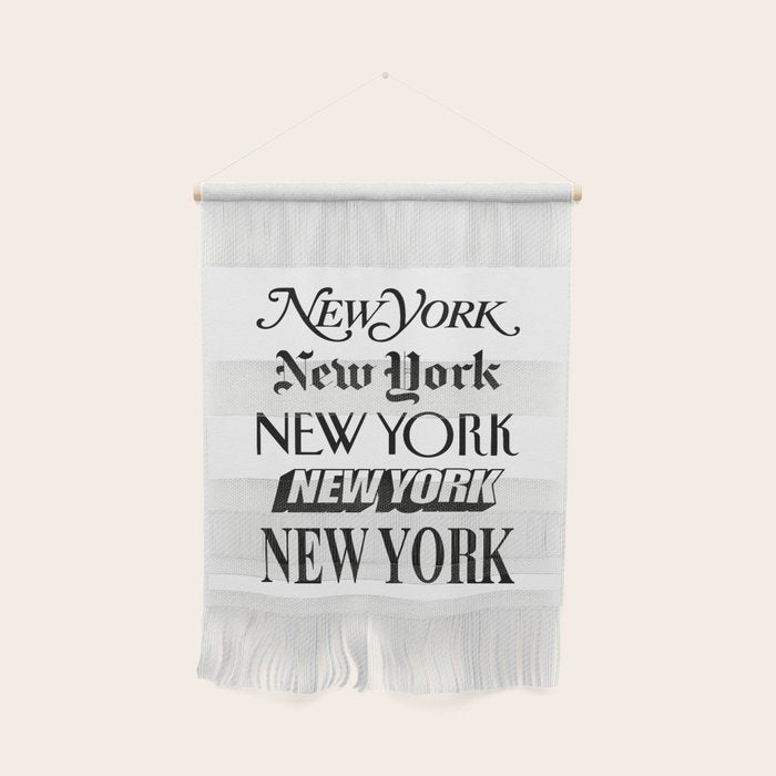 I Heart New York City Black and White New York Poster I Love NYC Design black-white home wall decor Wall Hanging Gallery Image 1