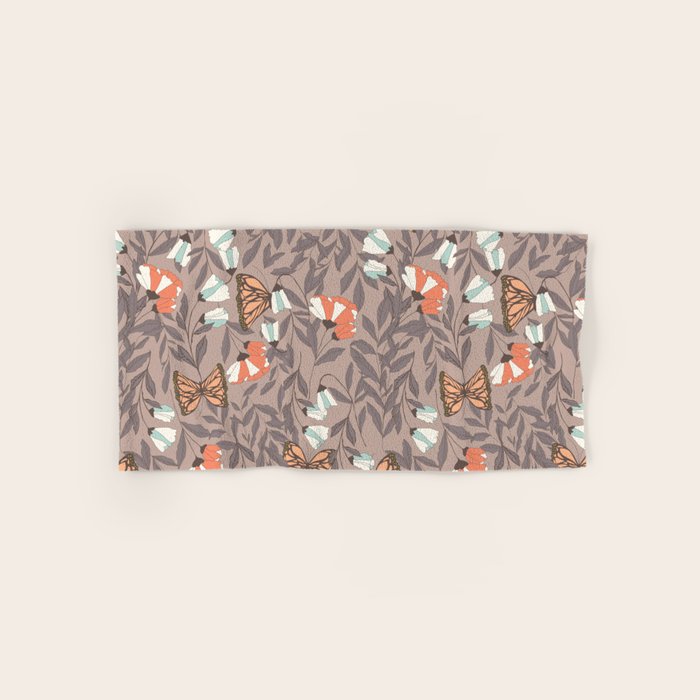 Monarch garden 004 Bath Towel Gallery Image 1