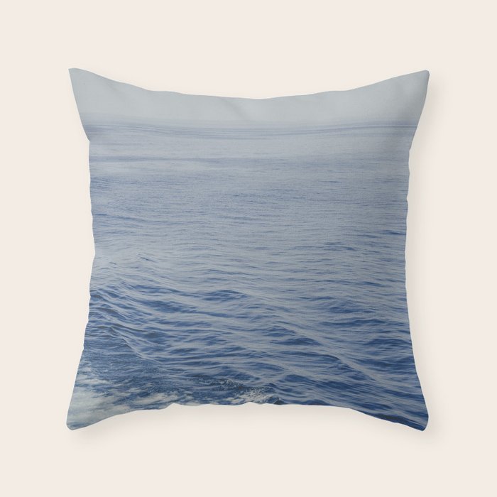 Floating on the Blue Ocean Throw Pillow Gallery Image 6