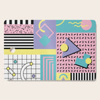 Memphis Pattern 27 - 80s - 90s Retro / 1st year anniversary design Cutting Board Gallery Image 1