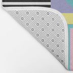 Memphis Pattern 27 - 80s - 90s Retro / 1st year anniversary design Bath Mat Gallery Image 2