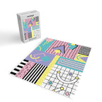 Memphis Pattern 27 - 80s - 90s Retro / 1st year anniversary design Jigsaw Puzzle Gallery Image 2