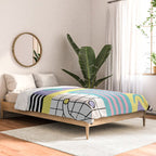Memphis Pattern 27 - 80s - 90s Retro / 1st year anniversary design Comforter Gallery Image 2