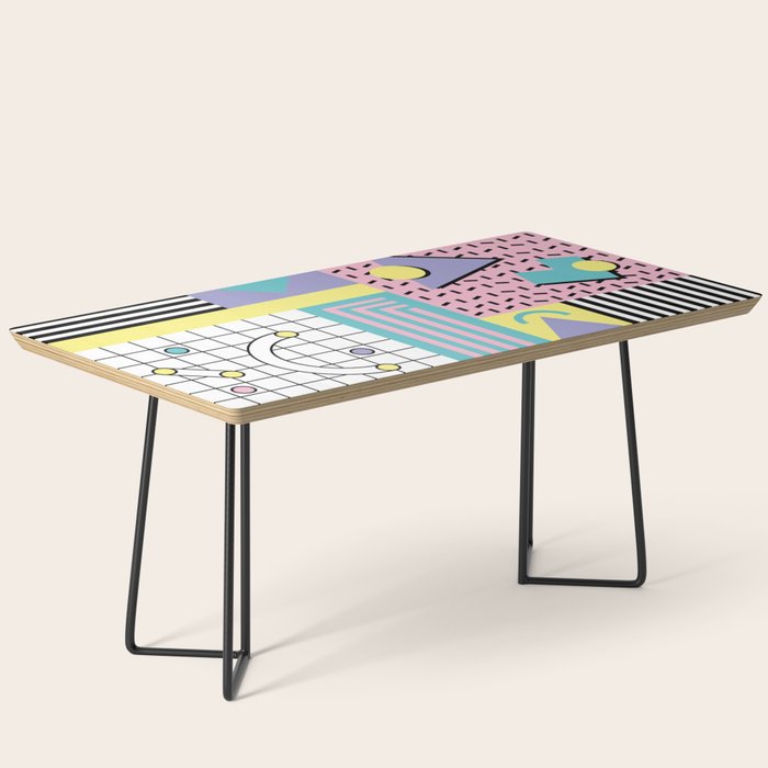 Memphis Pattern 27 - 80s - 90s Retro / 1st year anniversary design Coffee Table Gallery Image 1