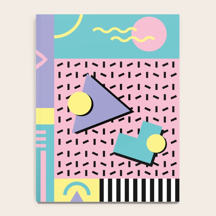 Memphis Pattern 27 - 80s - 90s Retro / 1st year anniversary design Notebook Gallery Image 4