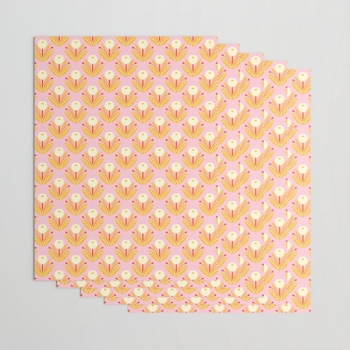 Happy White Dahlias - Pattern Wrapping Paper Gallery Image 3
