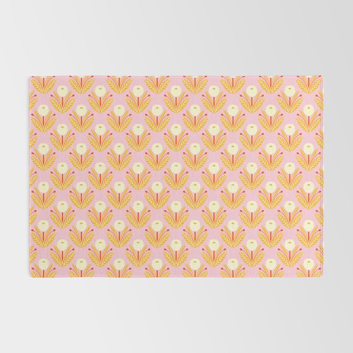 Happy White Dahlias - Pattern Rug Gallery Image 2