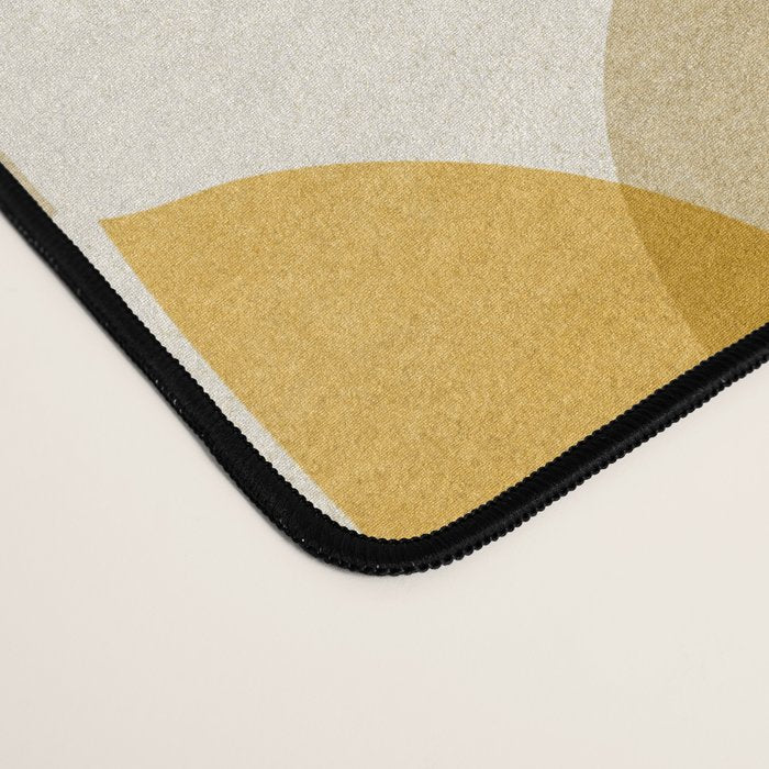 Shape Study in Gold / Geometric Pattern Desk Mat Gallery Image 4