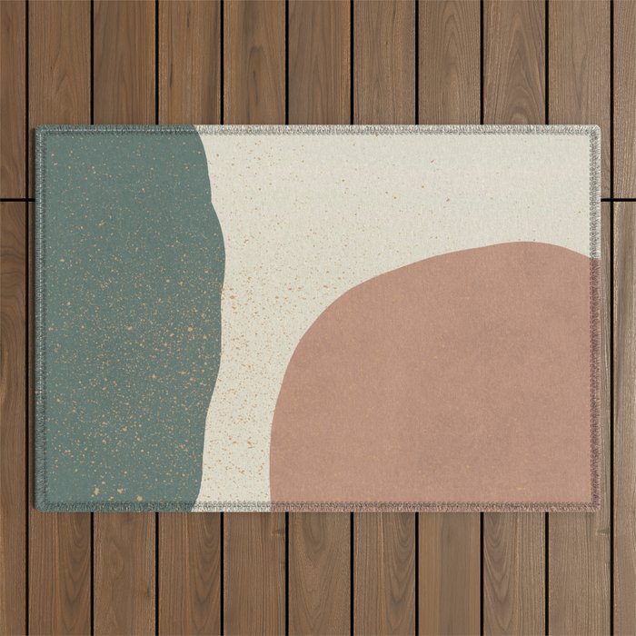 Minimalist Painting - Terra Green Outdoor Rug Gallery Image 1