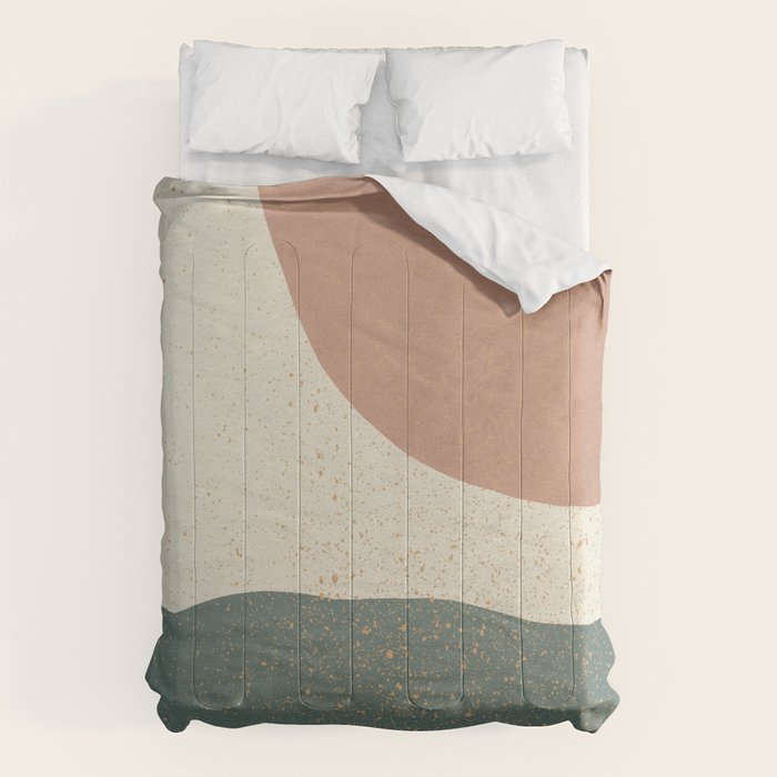 Minimalist Painting - Terra Green Comforter Gallery Image 6