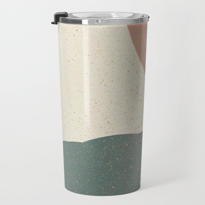 Minimalist Painting - Terra Green Travel Mug Gallery Image 3