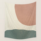 Minimalist Painting - Terra Green Wall Tapestry Gallery Image 4