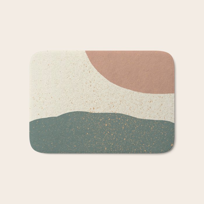 Minimalist Painting - Terra Green Bath Mat Gallery Image 1