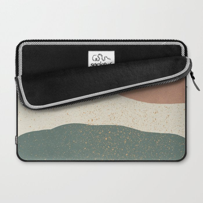 Minimalist Painting - Terra Green Laptop Sleeve Gallery Image 2