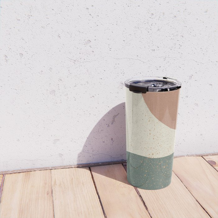 Minimalist Painting - Terra Green Travel Mug Gallery Image 4