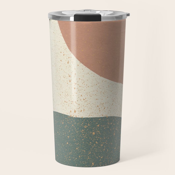 Minimalist Painting - Terra Green Travel Mug Gallery Image 1