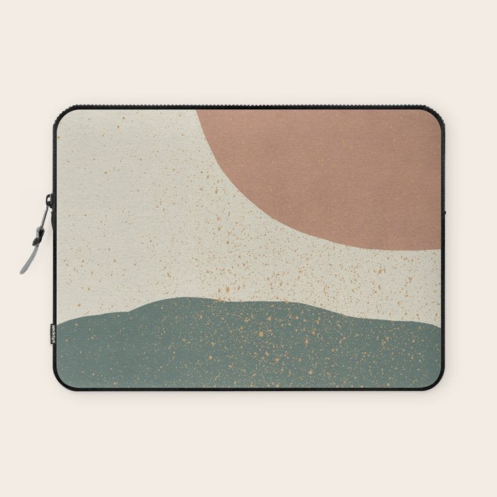 Minimalist Painting - Terra Green Laptop Sleeve Gallery Image 1
